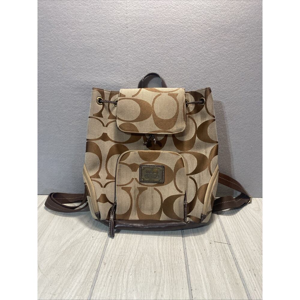 coach a2j-6094 backpack Coach | Bags | Coach Backpack Purse Tan Brown A2j694